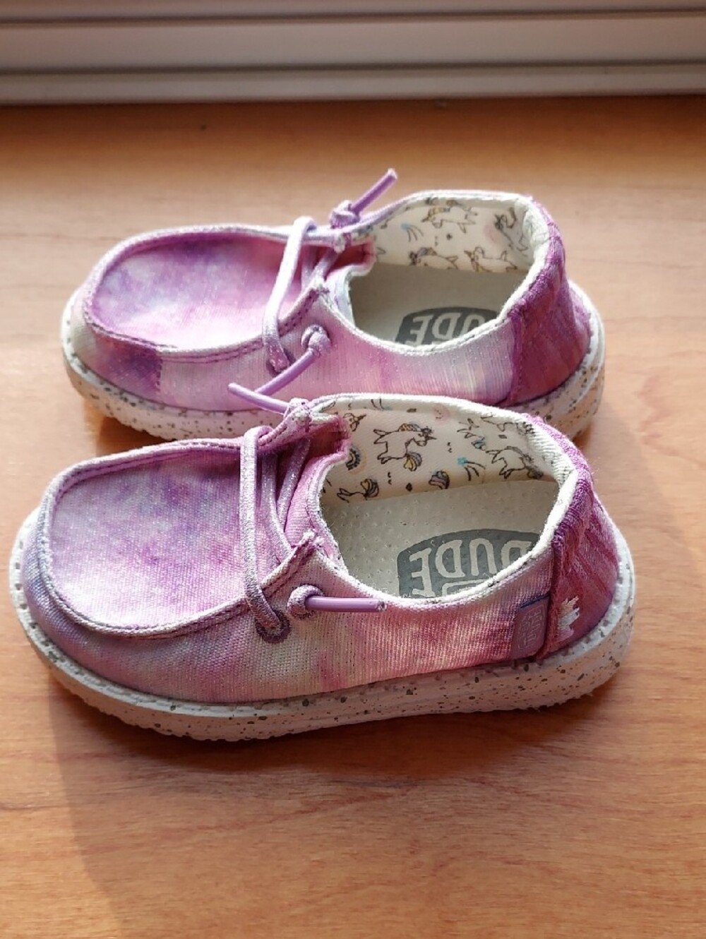 Hey Dude Kids Lavender Pink Tie-Dye Slip-On Sneakers - Picture 2 of 4